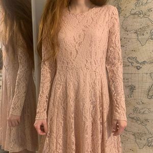 Light Pink Lace Dress